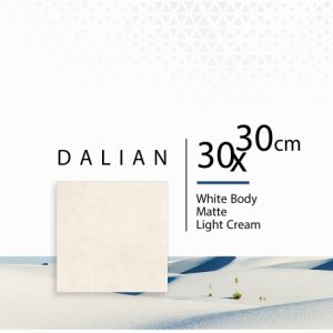 سرامیک دالیان کرم روشن 30*30 خاک سفید