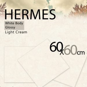 سرامیک هرمس کرم روشن 60*60 براق
