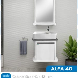 روشویی آلفا 40 طوسی صدف alfa