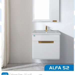 روشویی آلفا 52 سفید صدف alfa