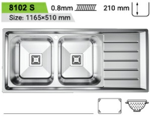 سینک فانتزی تو کار کن مدل 8102-s