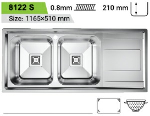 سینک فانتزی تو کار کن مدل 8122-s