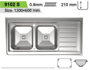 سینک روکار کن مدل s-9102
