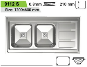 سینک روکار کن مدل s-9112