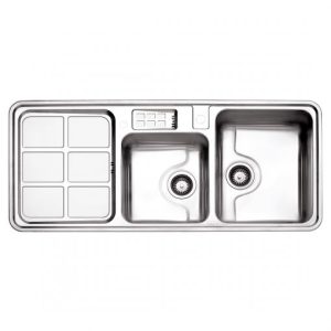 سینک استیل البرز فانتزی توکار مدل 815 سایز 52*120