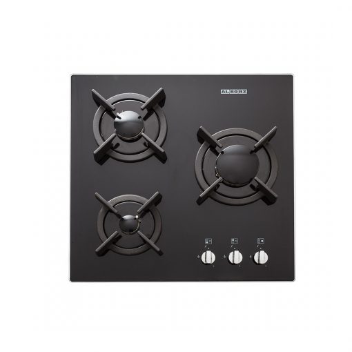 استیل البرز گاز رومیزی 3 شعله شیشه ای مدل G3501