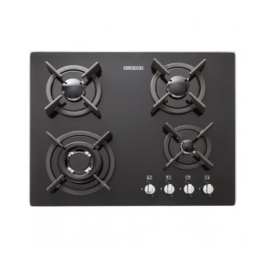 استیل البرز گاز رومیزی 4 شعله شیشه ای مدل G4602 S