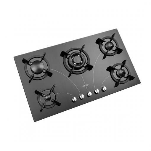 استیل البرز گاز رومیزی 5 شعله شیشه ای مدل G5908
