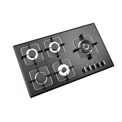 استیل البرز گاز رومیزی 5 شعله شیشه ای مدل G5909
