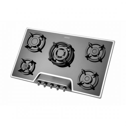 استیل البرز گاز رومیزی 5 شعله شیشه ای مدل G5951 i s